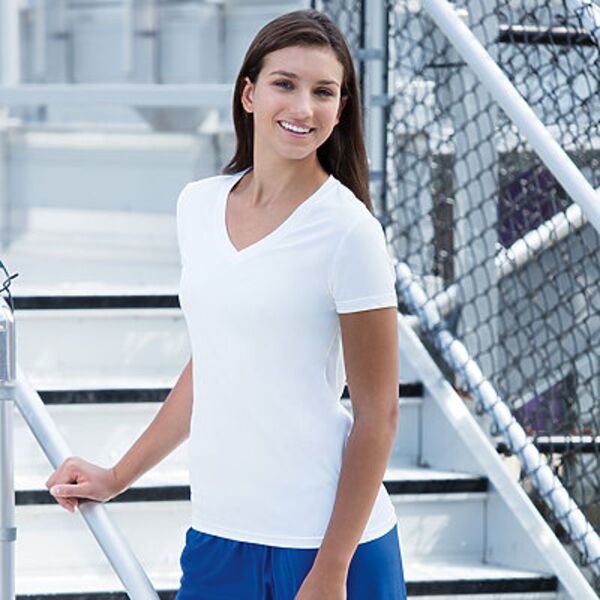 Sublimated Ladies V-Neck Performance Tee Thumbnail