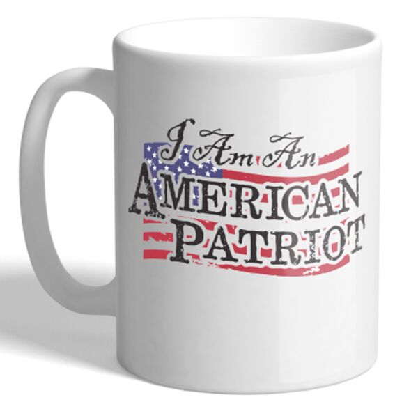 I Am An American Patriot -American Flag - 11oz Coffee Mug Thumbnail