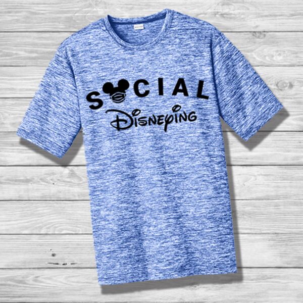 Social Disneying Multi-Colors Sublimatable PosiCharge Electric Heather Tee Thumbnail