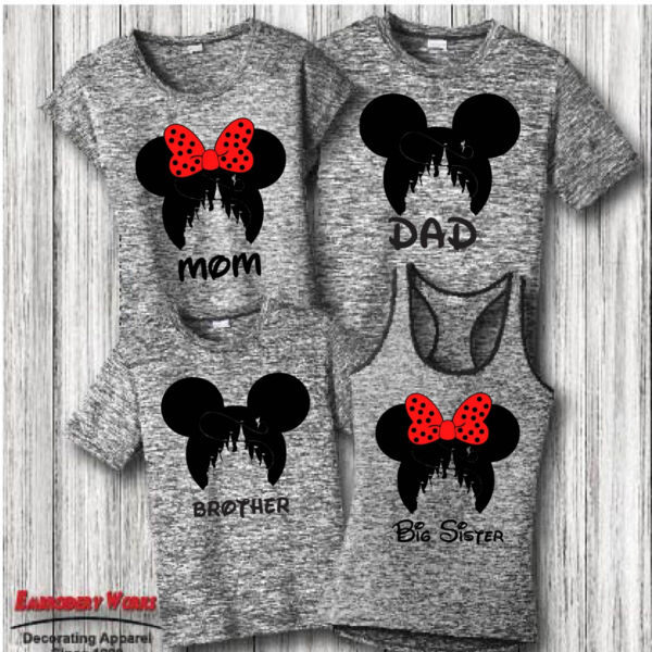 Mens Disney Family Dri-Fit Shirts with Mickey or Minnie Castle Image Thumbnail