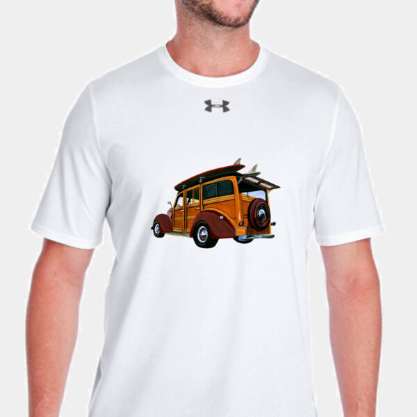 Mens Under Armour Dri-Fit Soft T-shirt with Woody with Surfboards Image Thumbnail