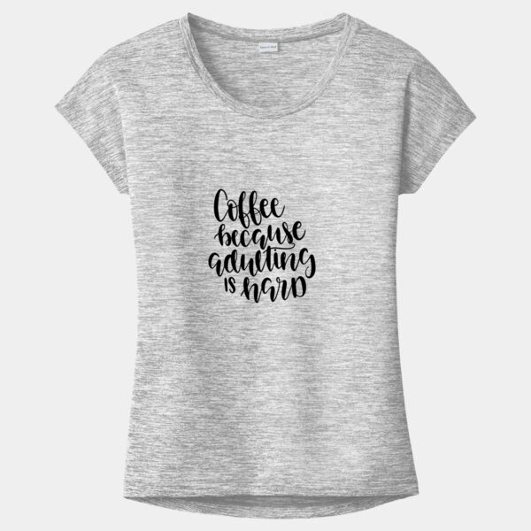 Women's Coffee Because... Soft Dri-fit T-shirt Thumbnail