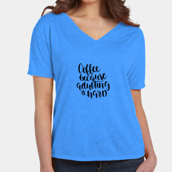 Women's Coffee Because... Soft Dri-fit T-shirt Thumbnail