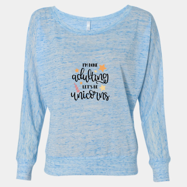 Women's I'm Done Adulting Let's Be Unicorns Soft T-Shirt Thumbnail