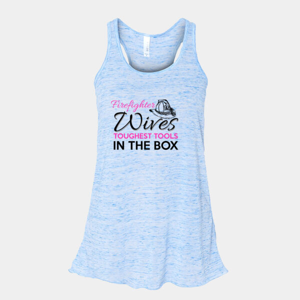 Women's Firefighter Wives Design on Soft Flowy Racerback Tank Thumbnail