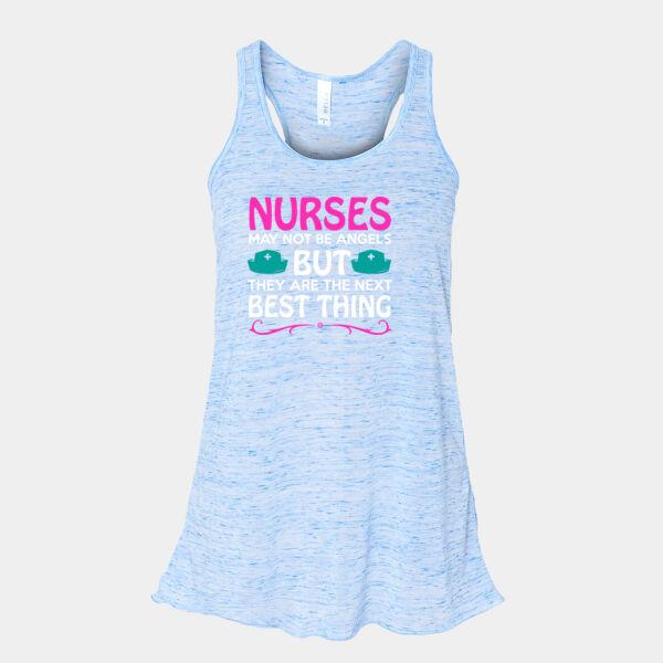 Womens Nursing Slogan on Soft Racerback Tank  Thumbnail