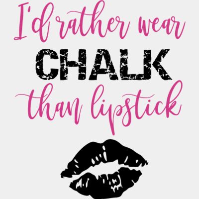 Gymnast I'd Rather Wear Chalk Than Lipstick Design Thumbnail