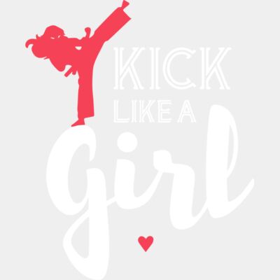 Karate Kick Like A Girl Design Thumbnail