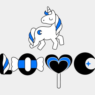Love Unicorn WORL Blue Line Thumbnail