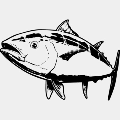 Tuna Fish Black Transparent Thumbnail