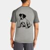 Mens Sublimated PosiCharge Tri Blend Wicking Raglan Tee Thumbnail