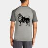 Mens Sublimated PosiCharge Tri Blend Wicking Raglan Tee Thumbnail