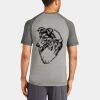Mens Sublimated PosiCharge Tri Blend Wicking Raglan Tee Thumbnail