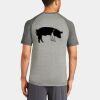 Mens Sublimated PosiCharge Tri Blend Wicking Raglan Tee Thumbnail
