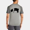 Mens Sublimated PosiCharge Tri Blend Wicking Raglan Tee Thumbnail