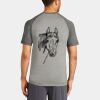 Mens Sublimated PosiCharge Tri Blend Wicking Raglan Tee Thumbnail