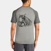 Mens Sublimated PosiCharge Tri Blend Wicking Raglan Tee Thumbnail