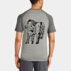 Mens Sublimated PosiCharge Tri Blend Wicking Raglan Tee Thumbnail