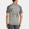 Mens Sublimated PosiCharge Tri Blend Wicking Raglan Tee Thumbnail