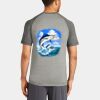 Mens Sublimated PosiCharge Tri Blend Wicking Raglan Tee Thumbnail