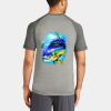 Mens Sublimated PosiCharge Tri Blend Wicking Raglan Tee Thumbnail
