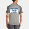 Mens Sublimated PosiCharge Tri Blend Wicking Raglan Tee Thumbnail