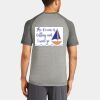 Mens Sublimated PosiCharge Tri Blend Wicking Raglan Tee Thumbnail