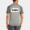 Mens Sublimated PosiCharge Tri Blend Wicking Raglan Tee Thumbnail