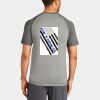 Mens Sublimated PosiCharge Tri Blend Wicking Raglan Tee Thumbnail