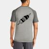 Mens Sublimated PosiCharge Tri Blend Wicking Raglan Tee Thumbnail