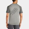 Mens Sublimated PosiCharge Tri Blend Wicking Raglan Tee Thumbnail