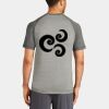 Mens Sublimated PosiCharge Tri Blend Wicking Raglan Tee Thumbnail