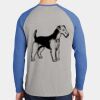 Mens Full Color PosiCharge Long Sleeve Tri Blend Wicking Raglan Tee Thumbnail