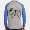 Mens Full Color PosiCharge Long Sleeve Tri Blend Wicking Raglan Tee Thumbnail