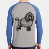 Mens Full Color PosiCharge Long Sleeve Tri Blend Wicking Raglan Tee Thumbnail