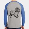 Mens Full Color PosiCharge Long Sleeve Tri Blend Wicking Raglan Tee Thumbnail