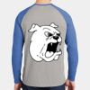 Mens Full Color PosiCharge Long Sleeve Tri Blend Wicking Raglan Tee Thumbnail