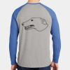 Mens Full Color PosiCharge Long Sleeve Tri Blend Wicking Raglan Tee Thumbnail