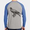 Mens Full Color PosiCharge Long Sleeve Tri Blend Wicking Raglan Tee Thumbnail