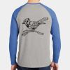 Mens Full Color PosiCharge Long Sleeve Tri Blend Wicking Raglan Tee Thumbnail