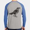 Mens Full Color PosiCharge Long Sleeve Tri Blend Wicking Raglan Tee Thumbnail