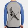 Mens Full Color PosiCharge Long Sleeve Tri Blend Wicking Raglan Tee Thumbnail