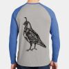 Mens Full Color PosiCharge Long Sleeve Tri Blend Wicking Raglan Tee Thumbnail