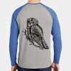Mens Full Color PosiCharge Long Sleeve Tri Blend Wicking Raglan Tee Thumbnail
