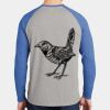 Mens Full Color PosiCharge Long Sleeve Tri Blend Wicking Raglan Tee Thumbnail