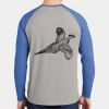 Mens Full Color PosiCharge Long Sleeve Tri Blend Wicking Raglan Tee Thumbnail