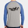 Mens Full Color PosiCharge Long Sleeve Tri Blend Wicking Raglan Tee Thumbnail