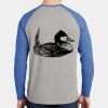Mens Full Color PosiCharge Long Sleeve Tri Blend Wicking Raglan Tee Thumbnail