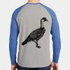 Mens Full Color PosiCharge Long Sleeve Tri Blend Wicking Raglan Tee Thumbnail