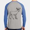 Mens Full Color PosiCharge Long Sleeve Tri Blend Wicking Raglan Tee Thumbnail